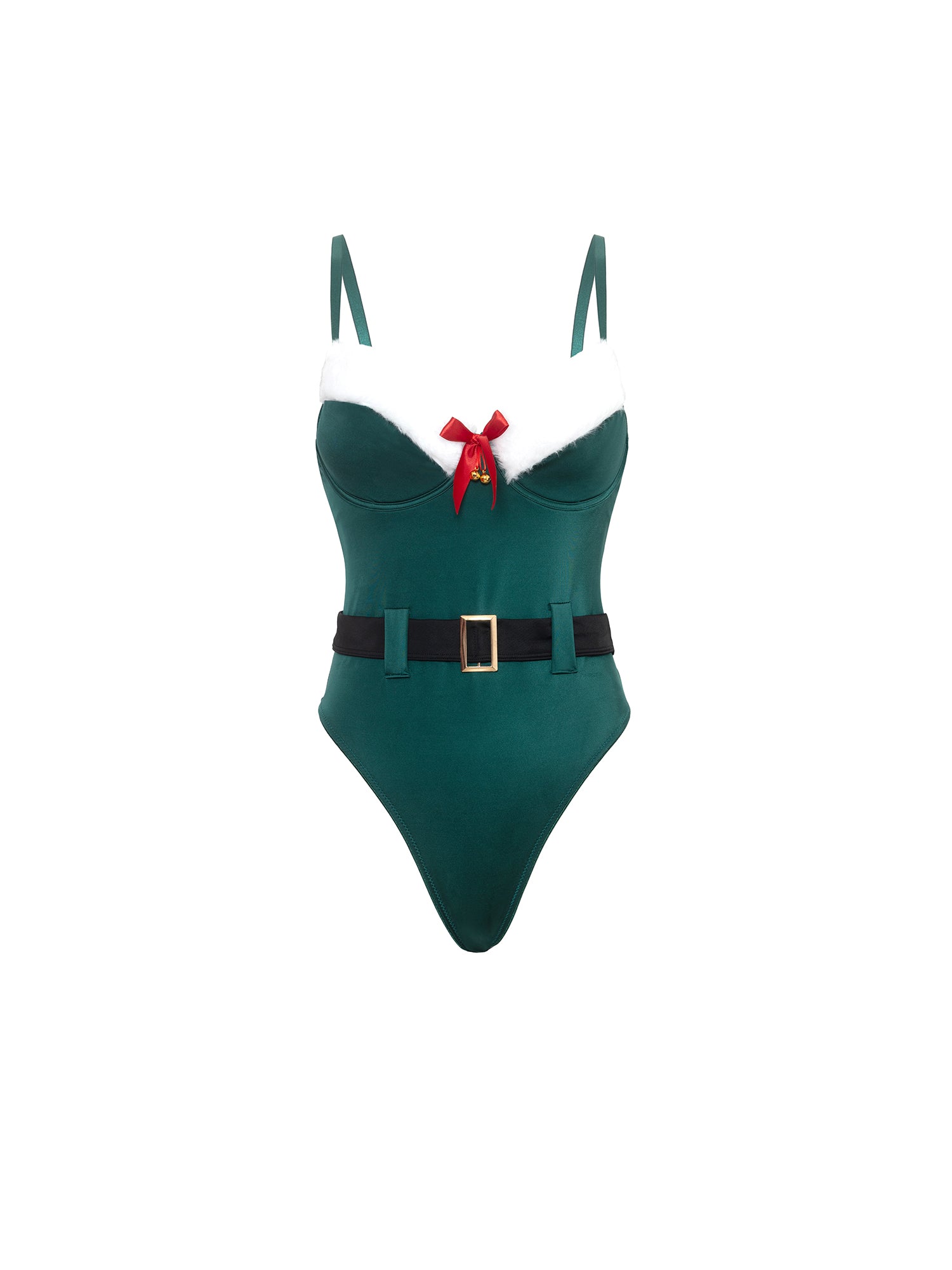 Elfina Santa Teddy in Green