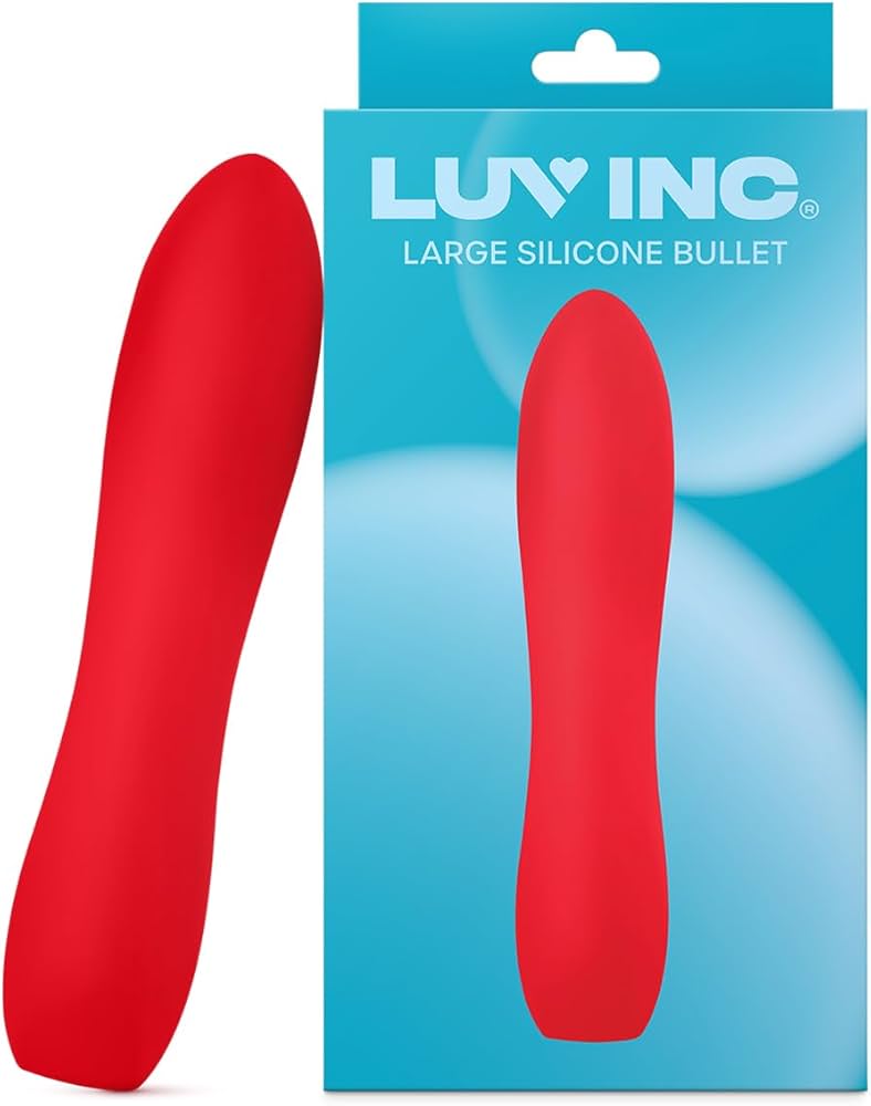 Luv Inc Large Silicone Bullet Red