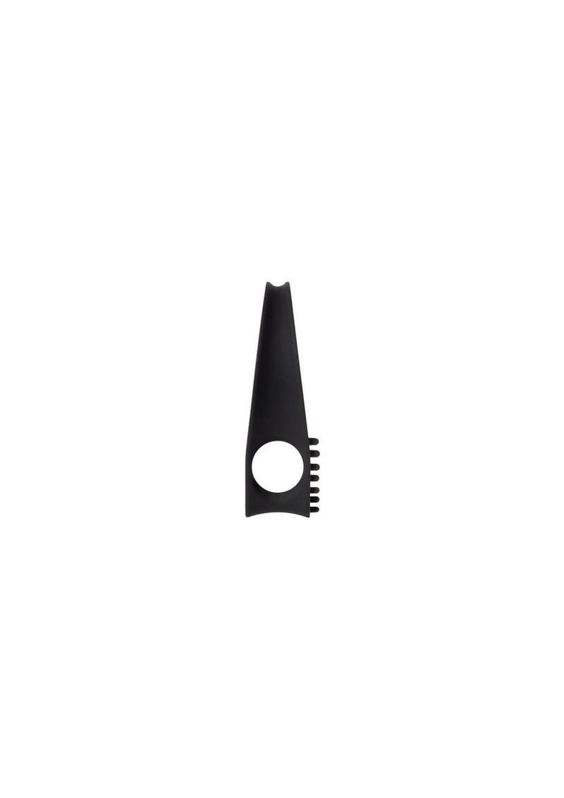 Black Knight Vibrating Cock Ring in Black