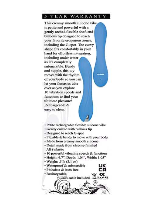 Blue Crush Mini Vibrator in Blue