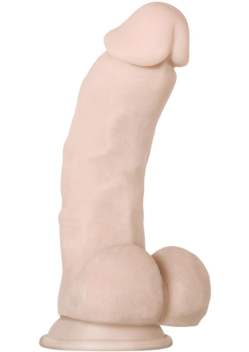 Real Supple Poseable Girthy 8.5" Dildo Light