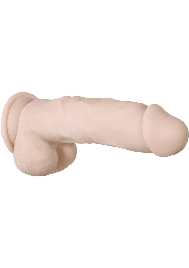 Real Supple Poseable Girthy 8.5" Dildo Light