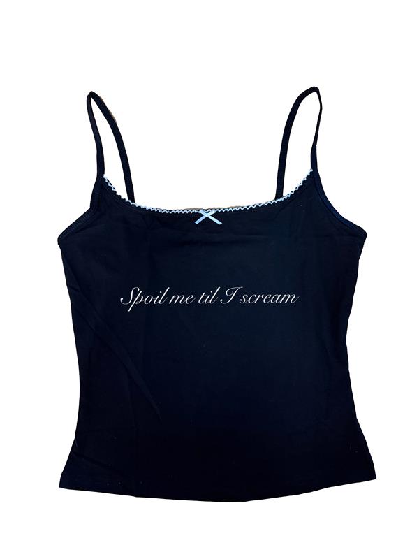 Spoil Me Embroidered Tank