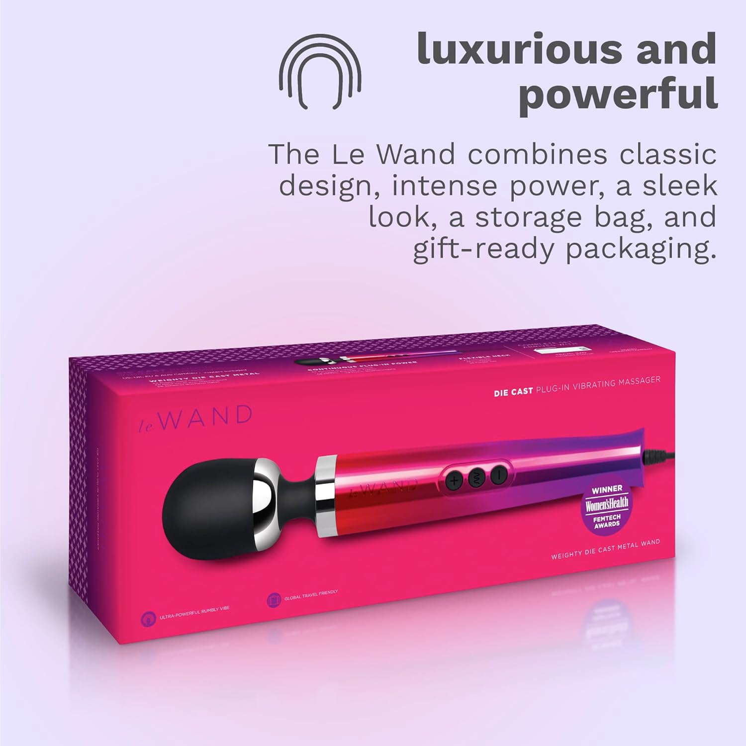 Le Wand Die Cast Plug-In Vibrating Massager Ombre