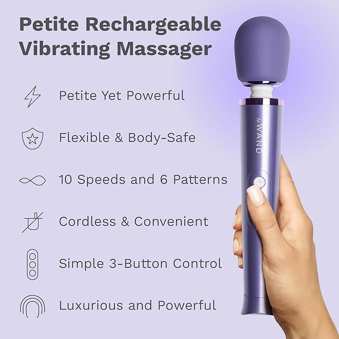 Le Wand Petite Rechargeable Massager in Violet