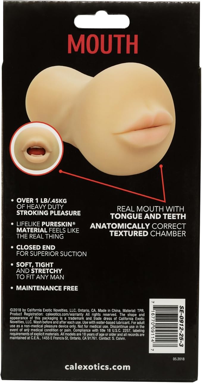 Stroke It Mouth Masturbator in Ivory