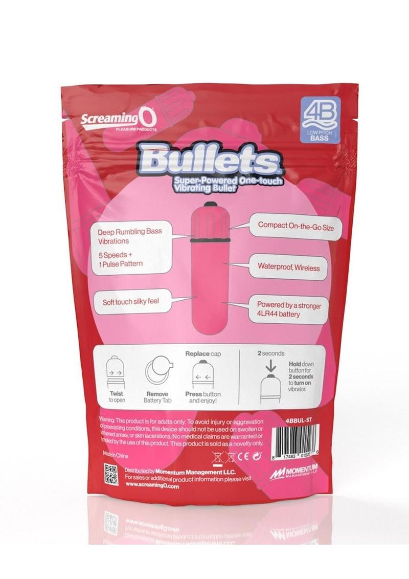 Screaming O 4B Deep Rumbling Bullet in Strawberry