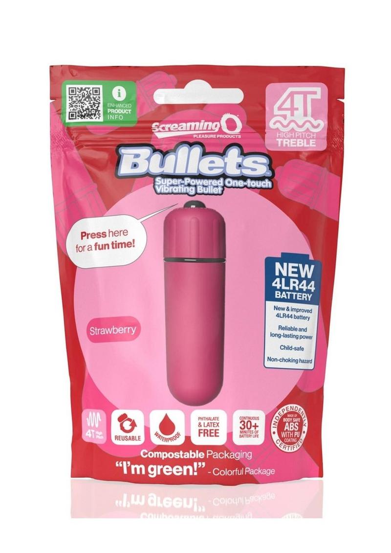 Screaming O 4T Tickle & Tease Bullet in Strawberry