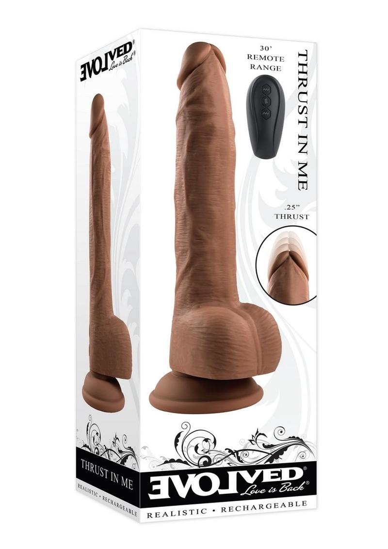 Thrust in Me Thrusting Vibrator Dark