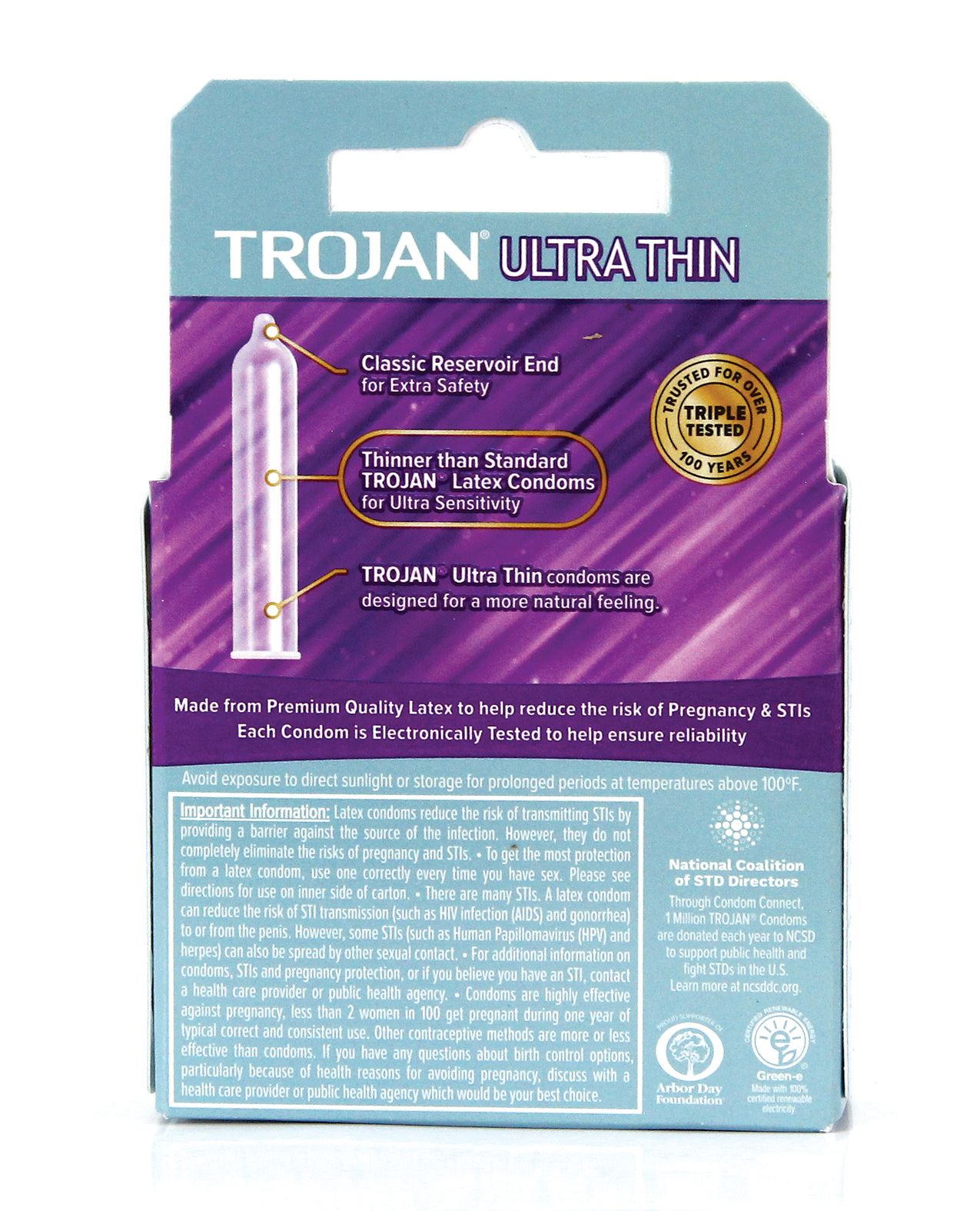 Trojan Ultra Thin Lubricated Condoms 3-Pack