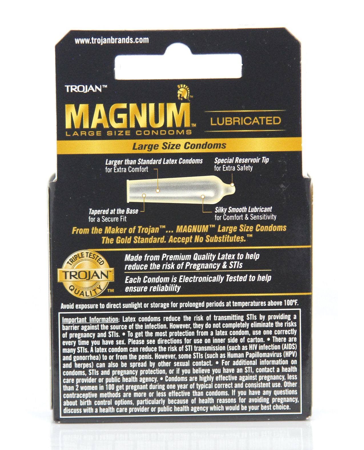 Trojan Magnum Condoms 3-Pack