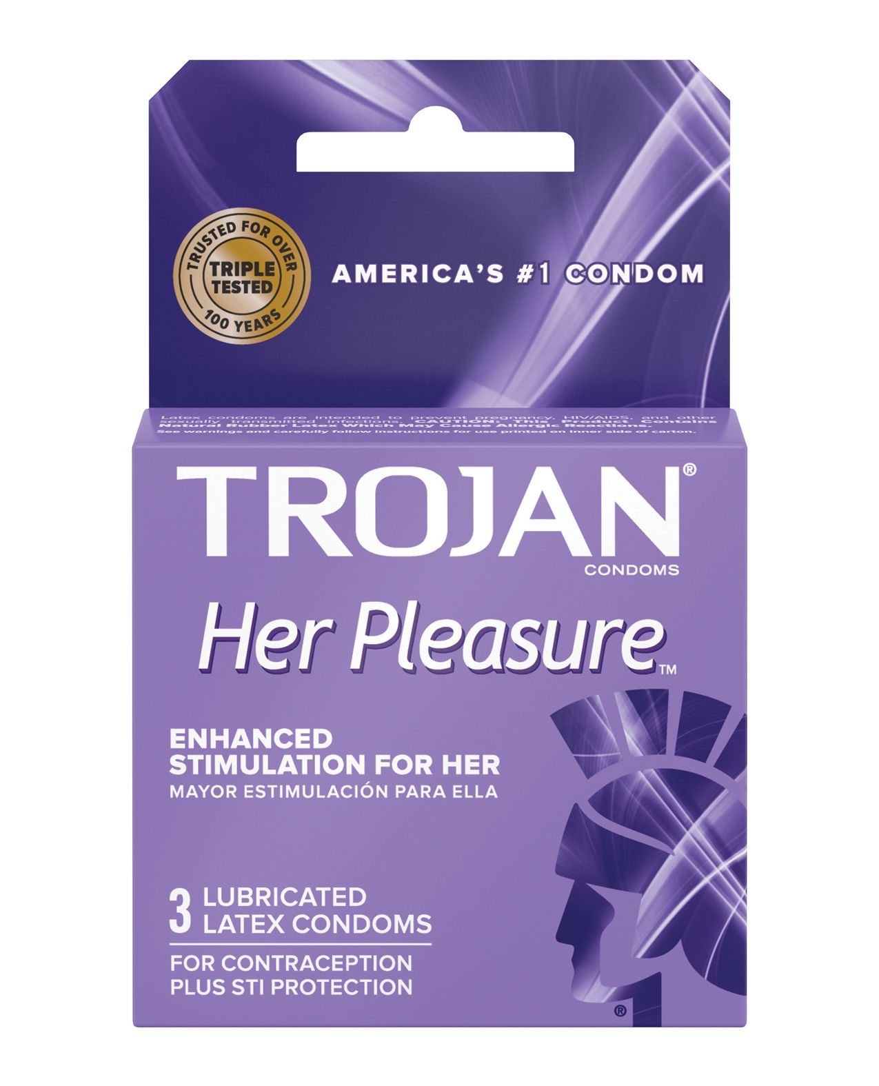 Trojan Her Pleasure Condoms 3-Pack