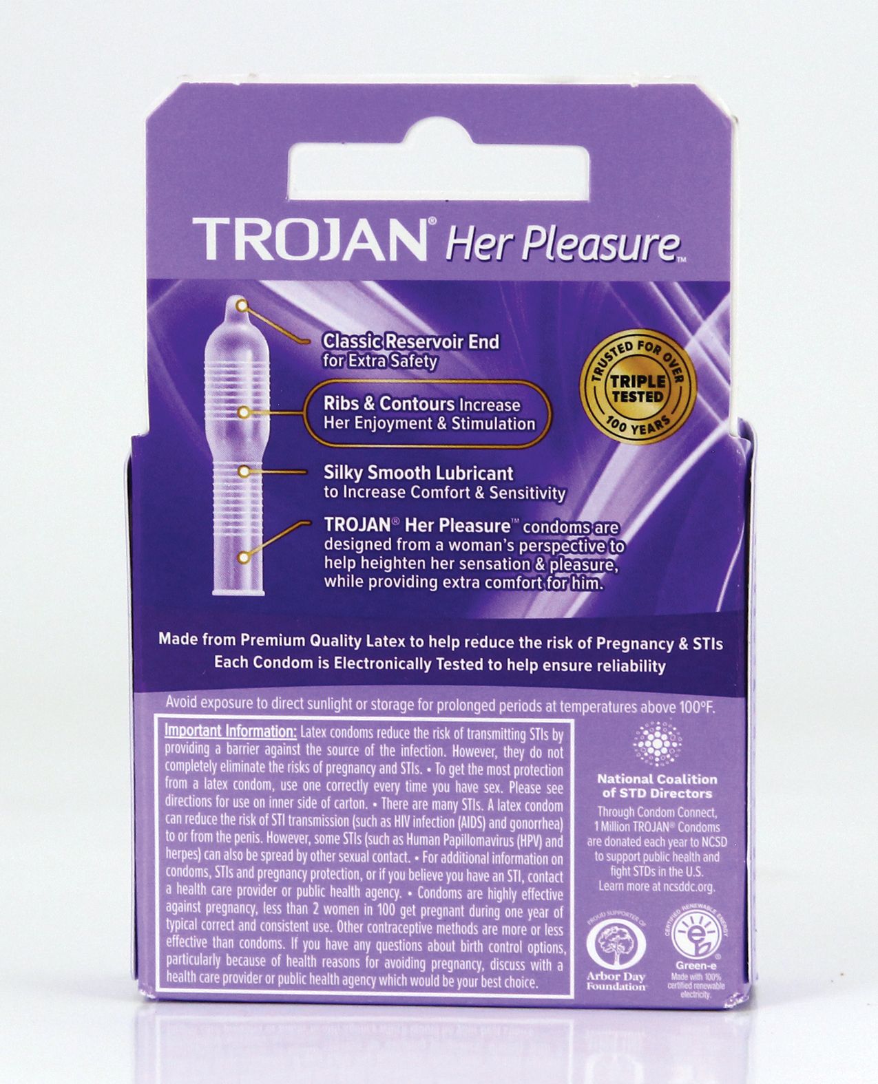 Trojan Her Pleasure Condoms 3-Pack