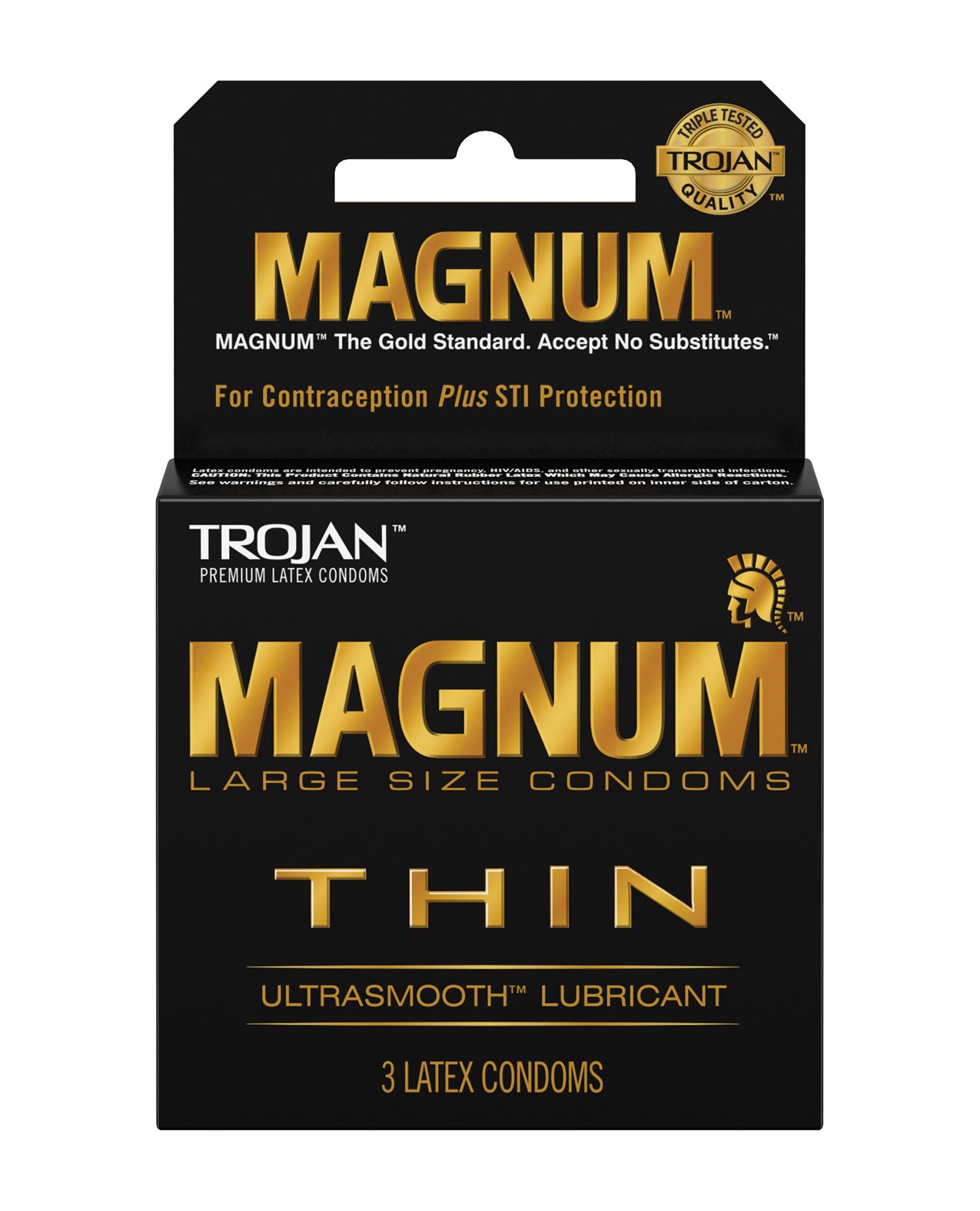 Trojan Magnum Thin Condoms 3-Pack