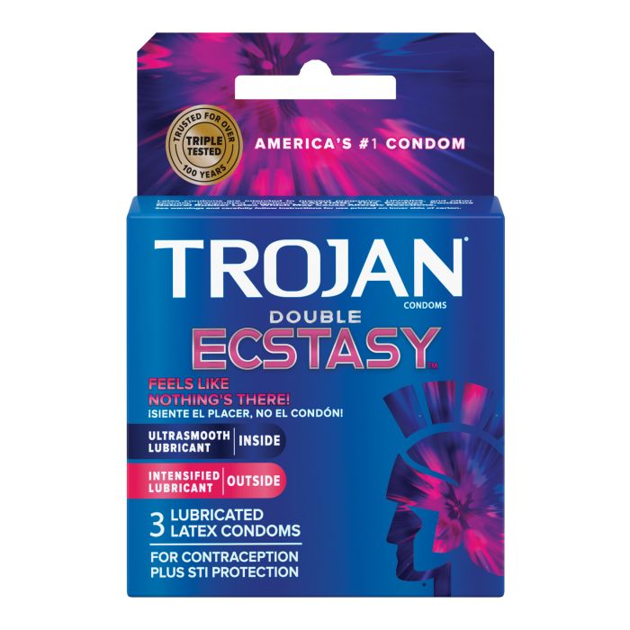 Trojan Double Ecstasy Condoms 3-Pack