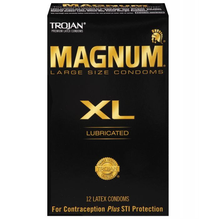 Trojan Magnum XL Lubricated Condoms 12-Pack