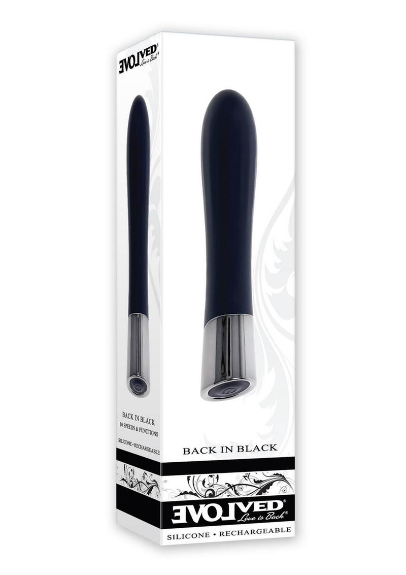 Back in Black Silicone Bullet