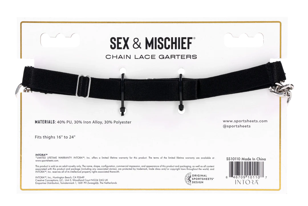 S&M Chain Lace Garters