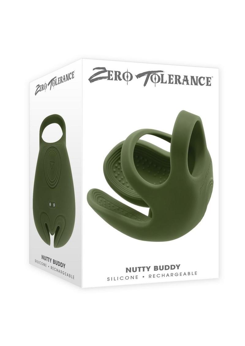 Nutty Buddy Dual Cock Ring With Vibrating Ball Cup
