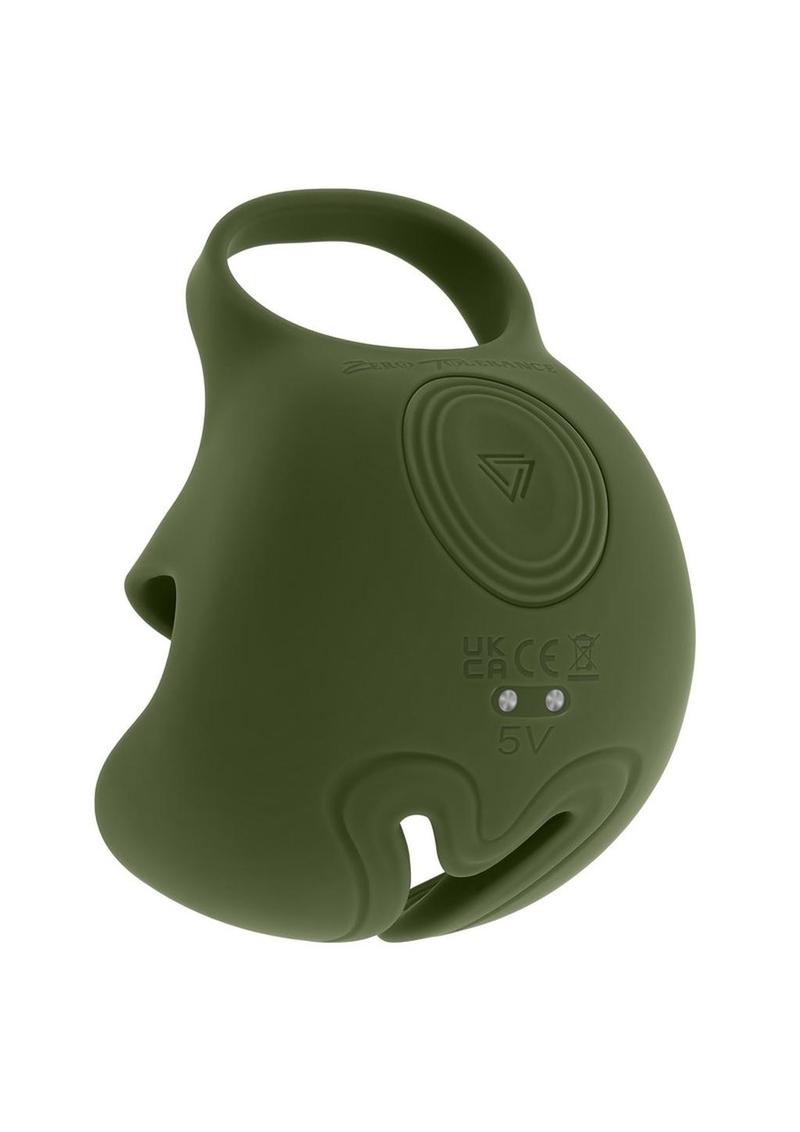 Nutty Buddy Dual Cock Ring With Vibrating Ball Cup