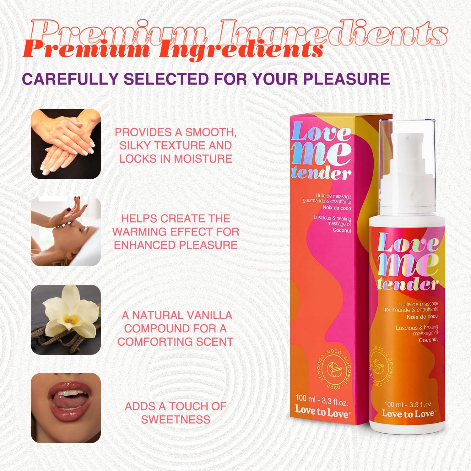 Love Me Tender Massage Oil in Coconut