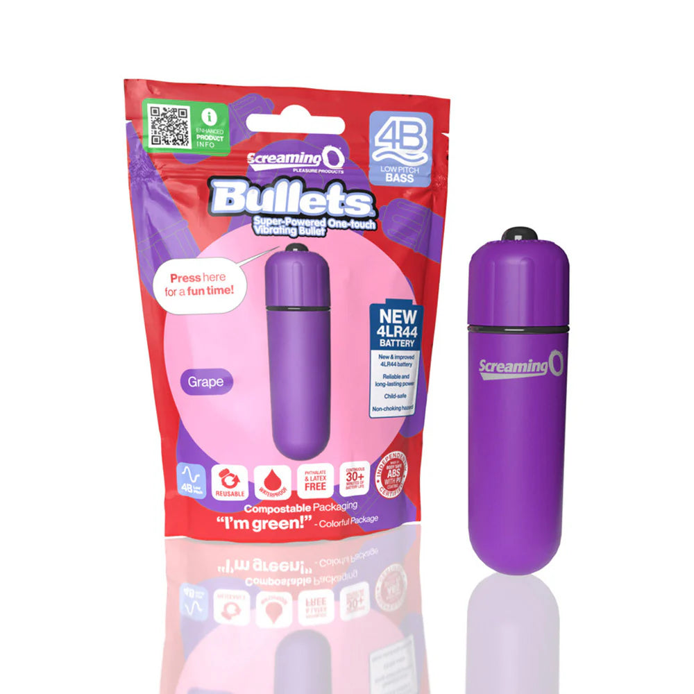 Screaming O 4B Deep Rumbling Bullet in Grape