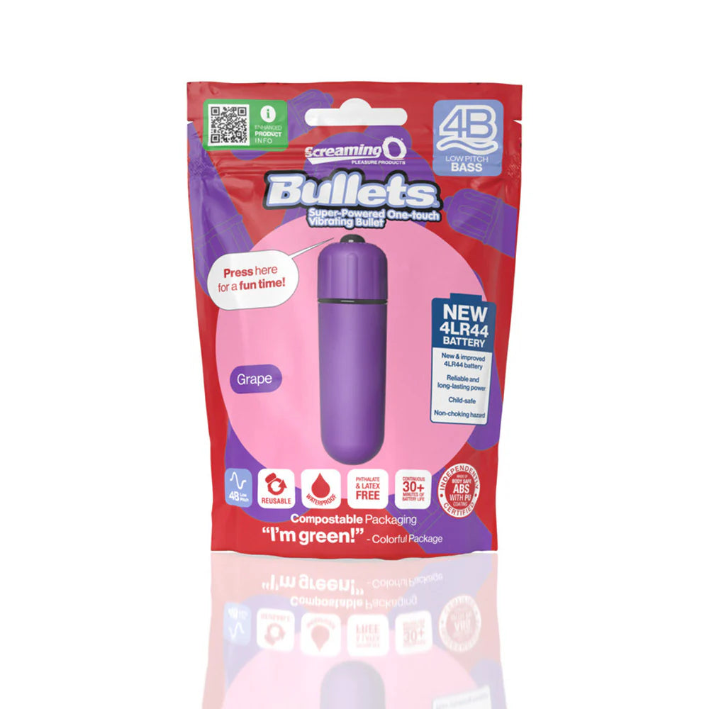 Screaming O 4B Deep Rumbling Bullet in Grape