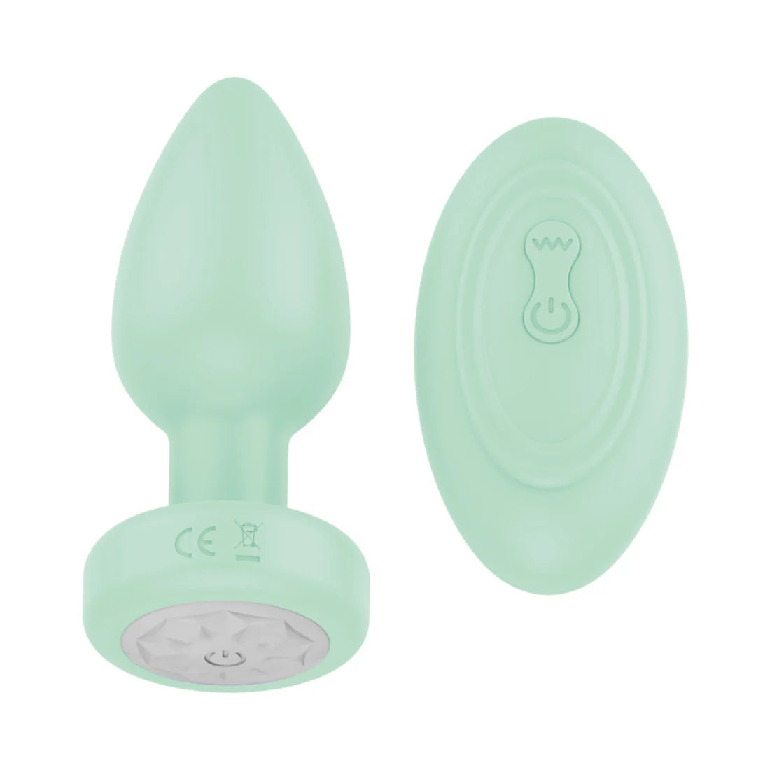 Luv Inc Vibrating Plug with Remote Green