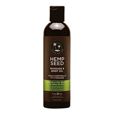 Hemp Seed Massage Oil 8oz in Naked in the Woods