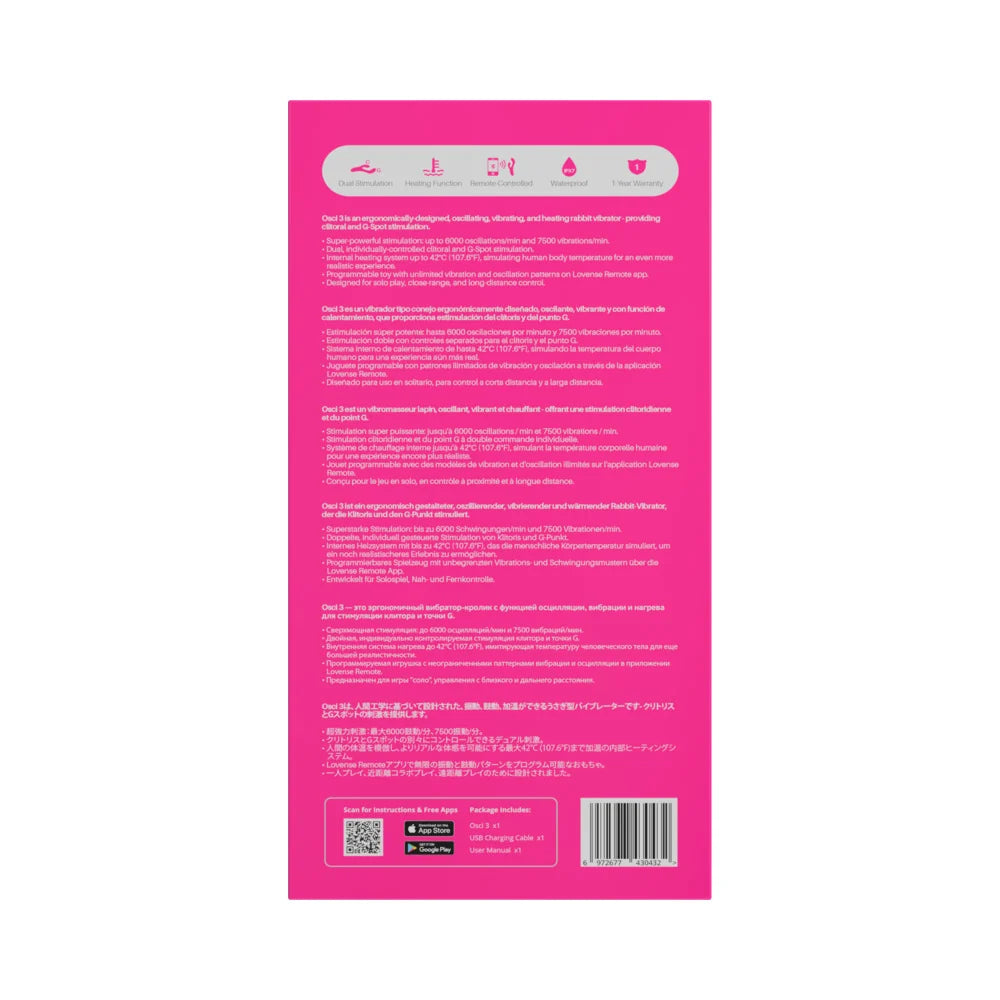 Lovense Osci 3 Oscillating G Spot Vibrator