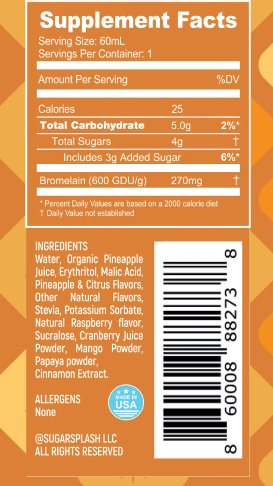 Sugar Splash 9Pines Self Sweetener