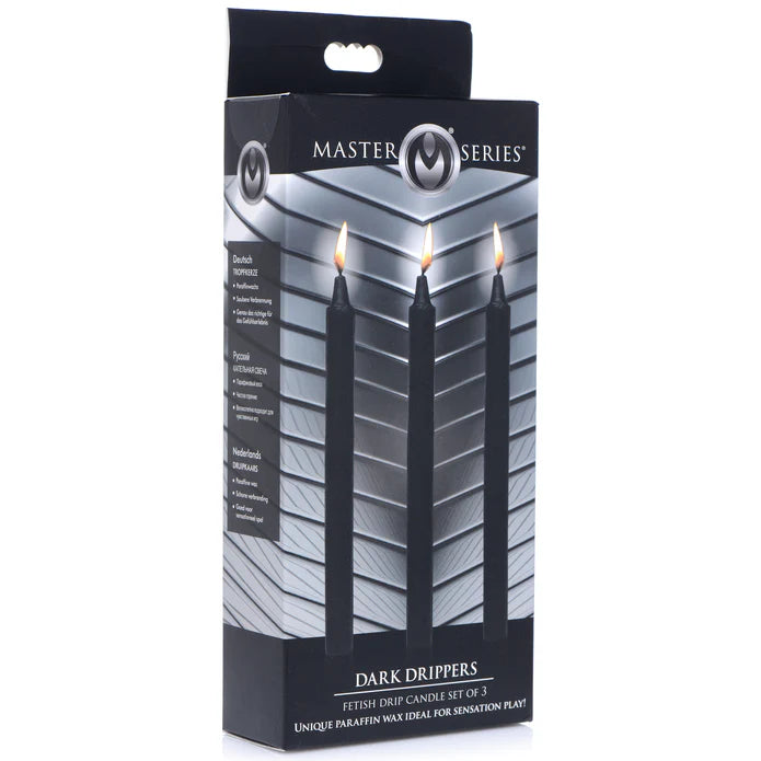 Dark Drippers Fetish Drip Candles Set of 3 - Black
