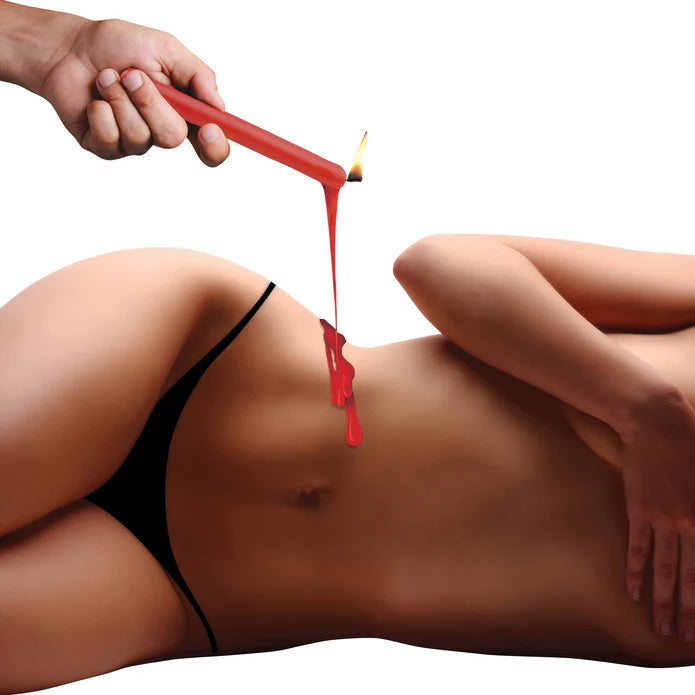 Fire Sticks Fetish Drip Candles Set of 3 - Red