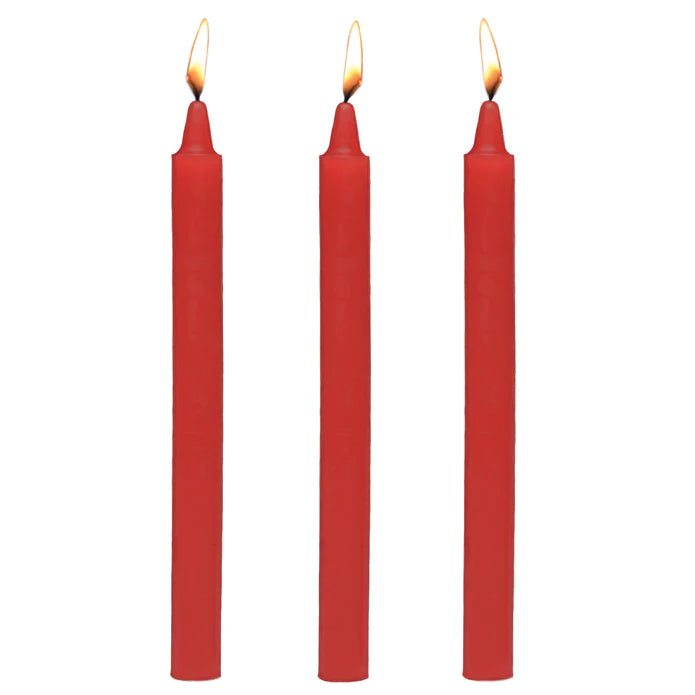 Fire Sticks Fetish Drip Candles Set of 3 - Red