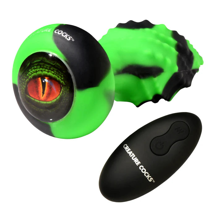 Eye Of Spawn Vibrating & Squirming Butt Plug