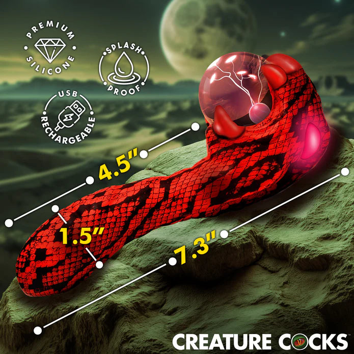 Creature Cocks Cobra Silicone Plasma Vibrator