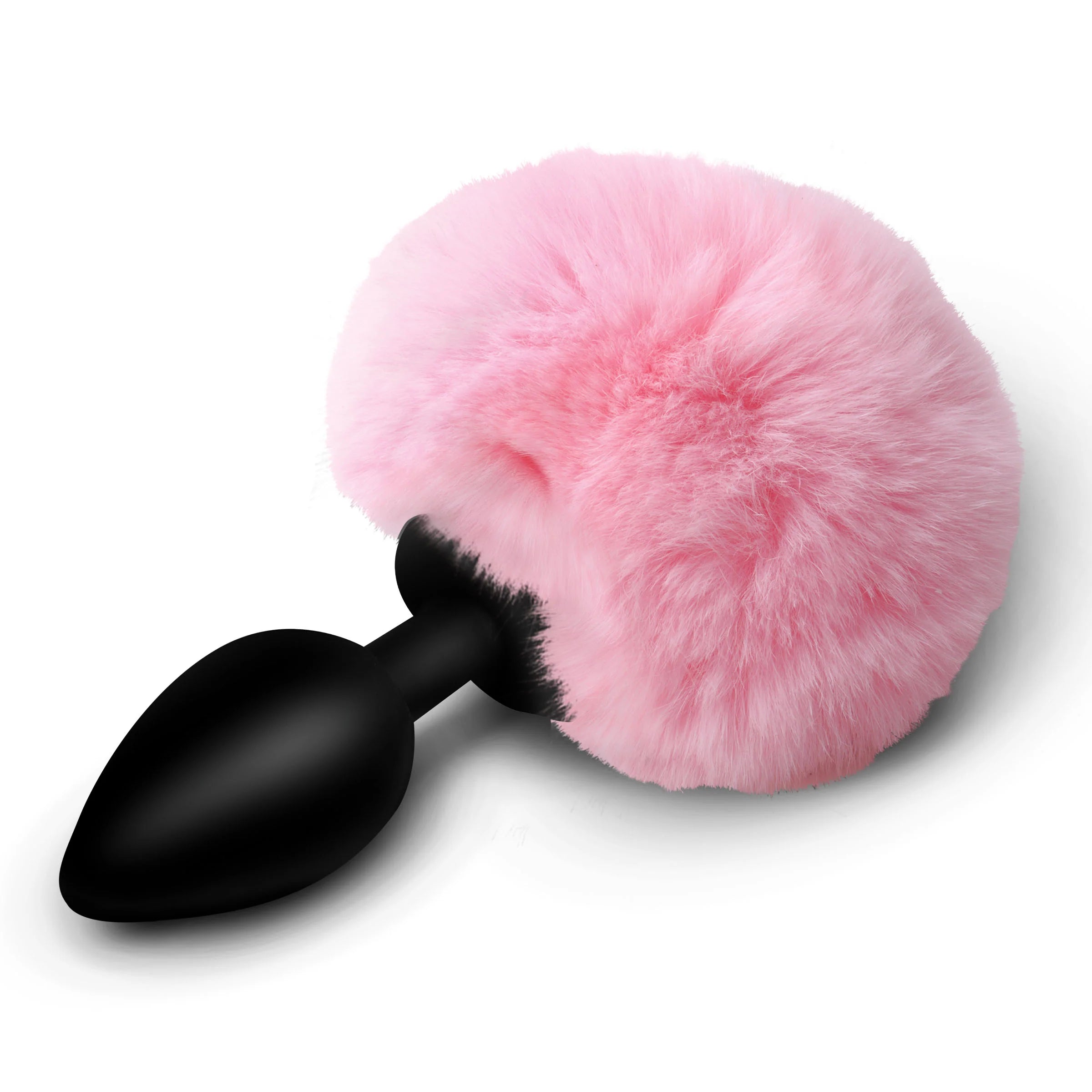 Tailz Fluffy Bunny Tail Silicone Plug Pink