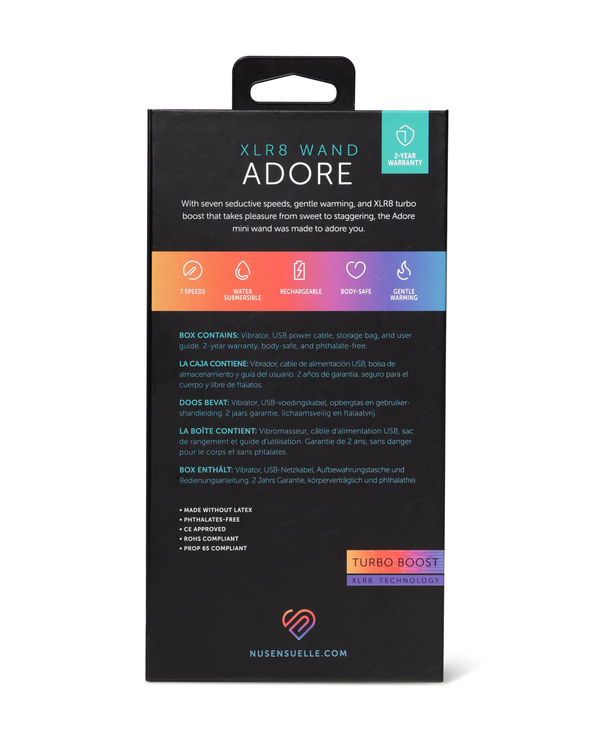 XLRB Wand Adore with Heat in Black