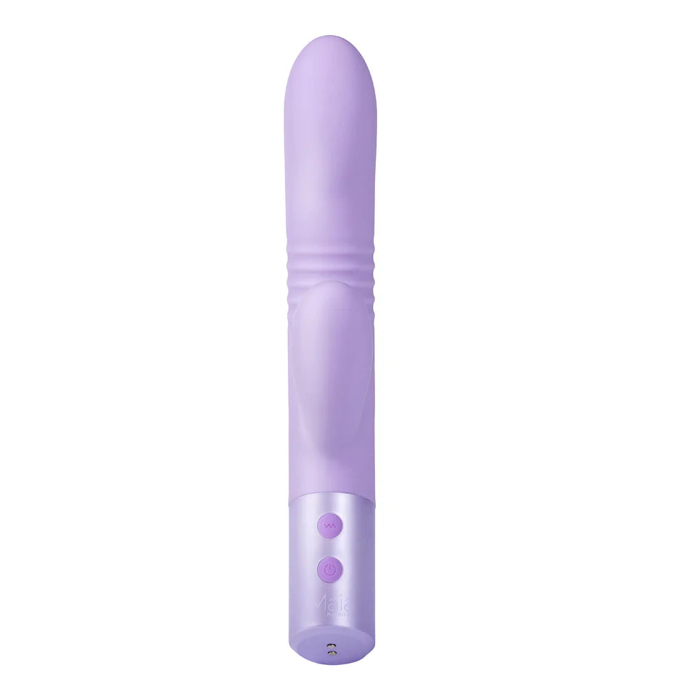 Ayla Thrusting Rabbit Vibrator | Dual Motor Silicone Vibe at Fascinations Ayla Thrusting Rabbit Vibrator | Dual Motor Silicone Vibe at Fascinations