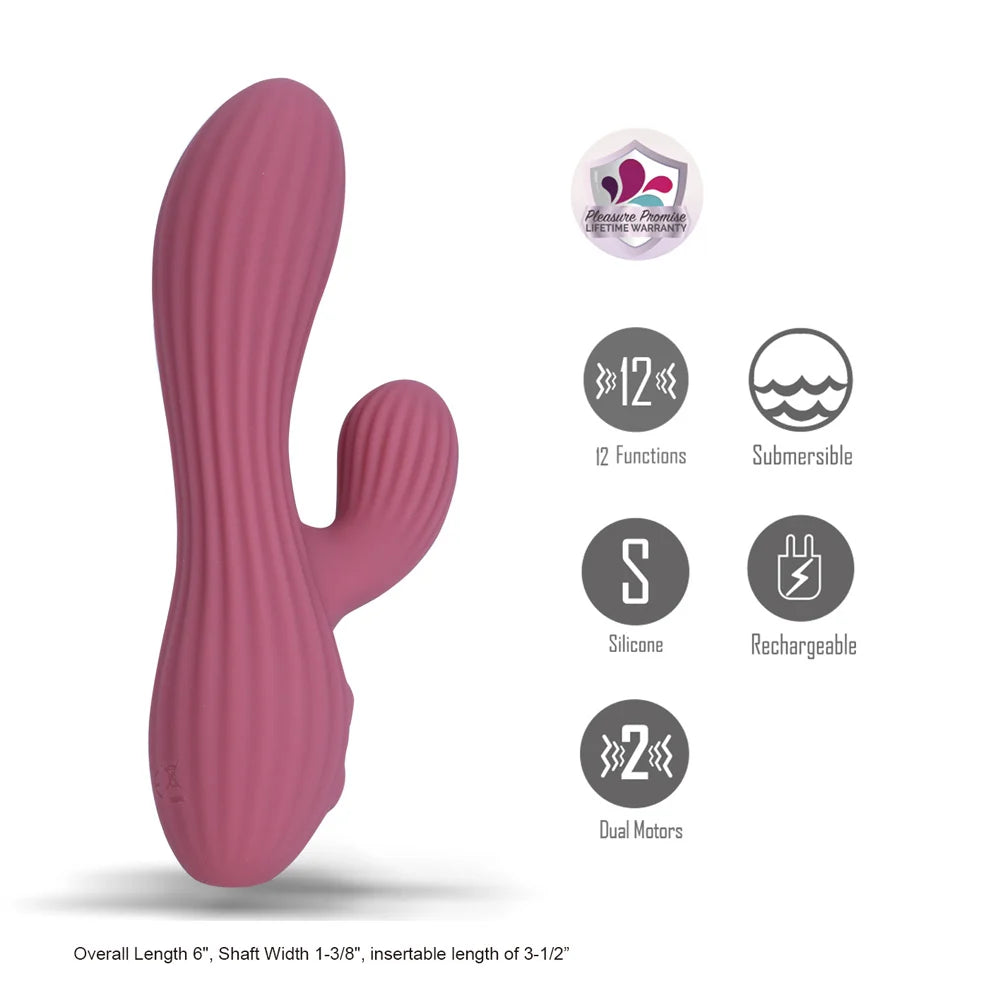 Sedona Liquid Silicone Dual Stimulation Vibrator