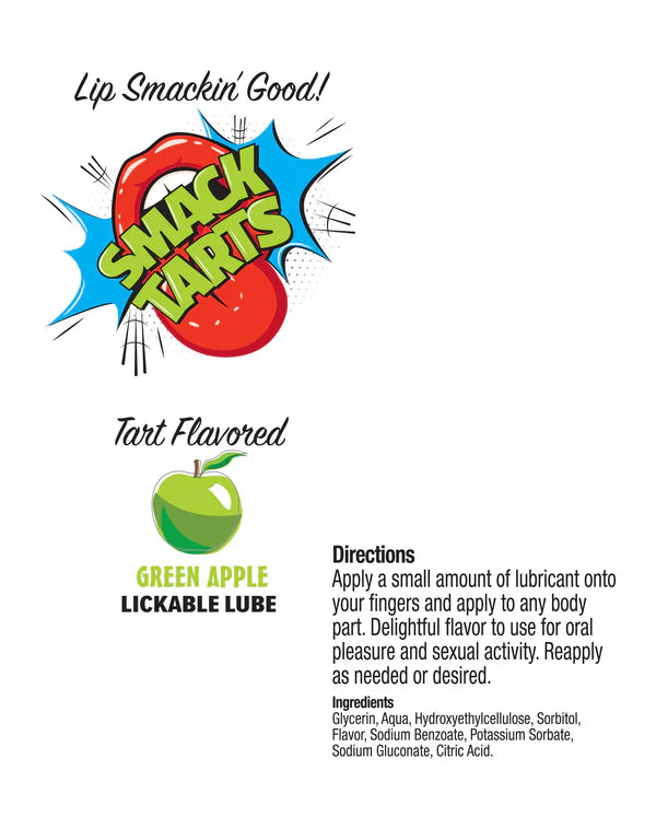 Smack Tarts Lickable Lube Sour Apple 2 oz