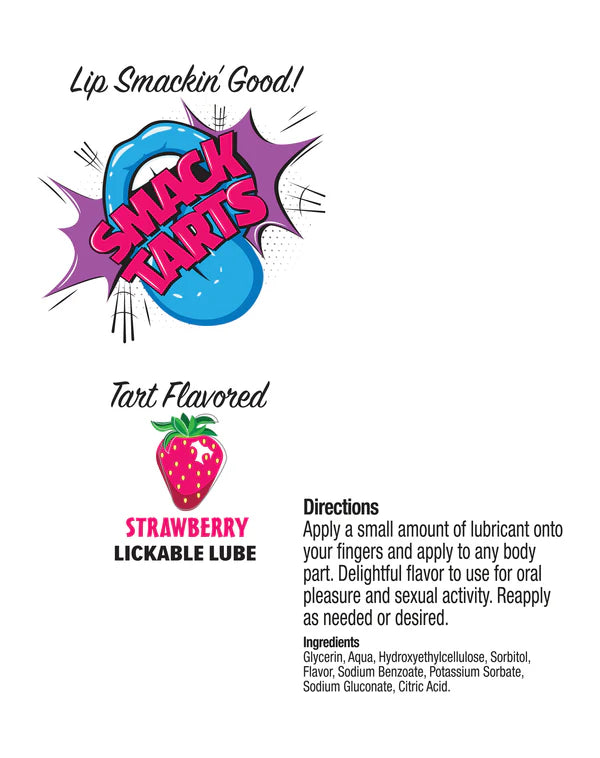 Smack Tarts Lickable Lube Strawberry 2 oz