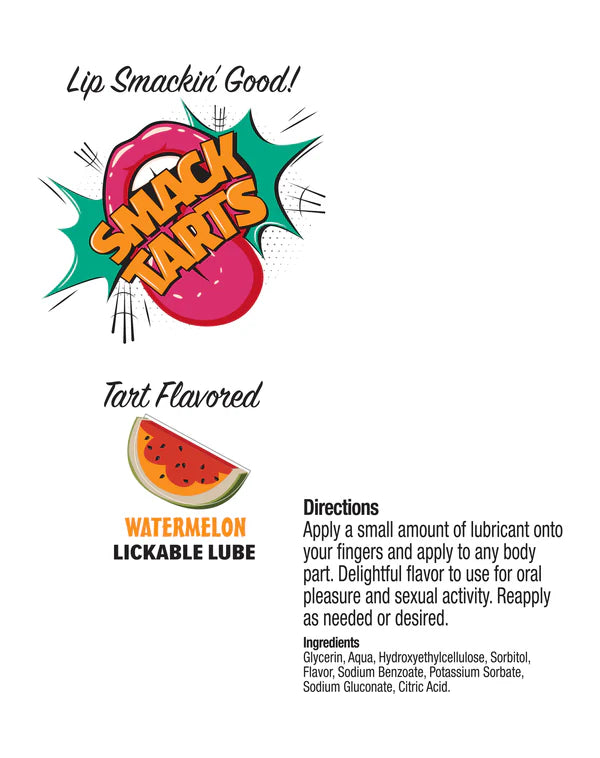 Smack Tarts Lickable Lube Watermelon 2 oz