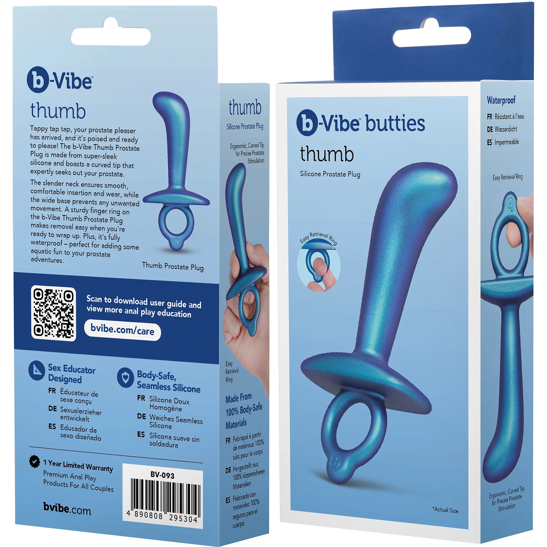 Butties Thumb Silicone Prostate Plug