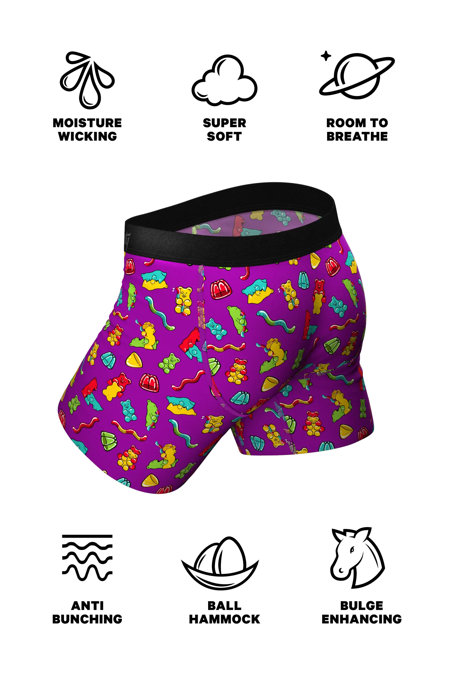 Shinesty Naughty Bears Ball Hammock® Boxers