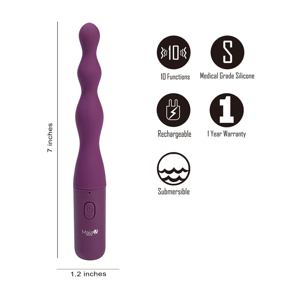 Dani Silicone Beaded Rechargeable Anal Vibe