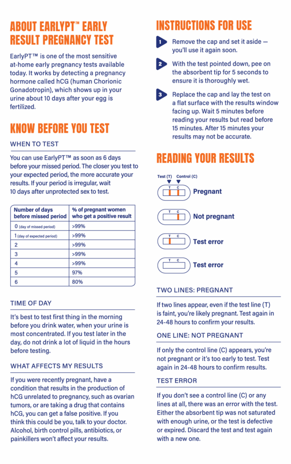 Early Pregnancy Test 2pk