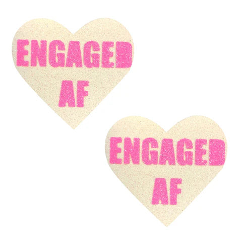 Engaged AF Heart Pasties