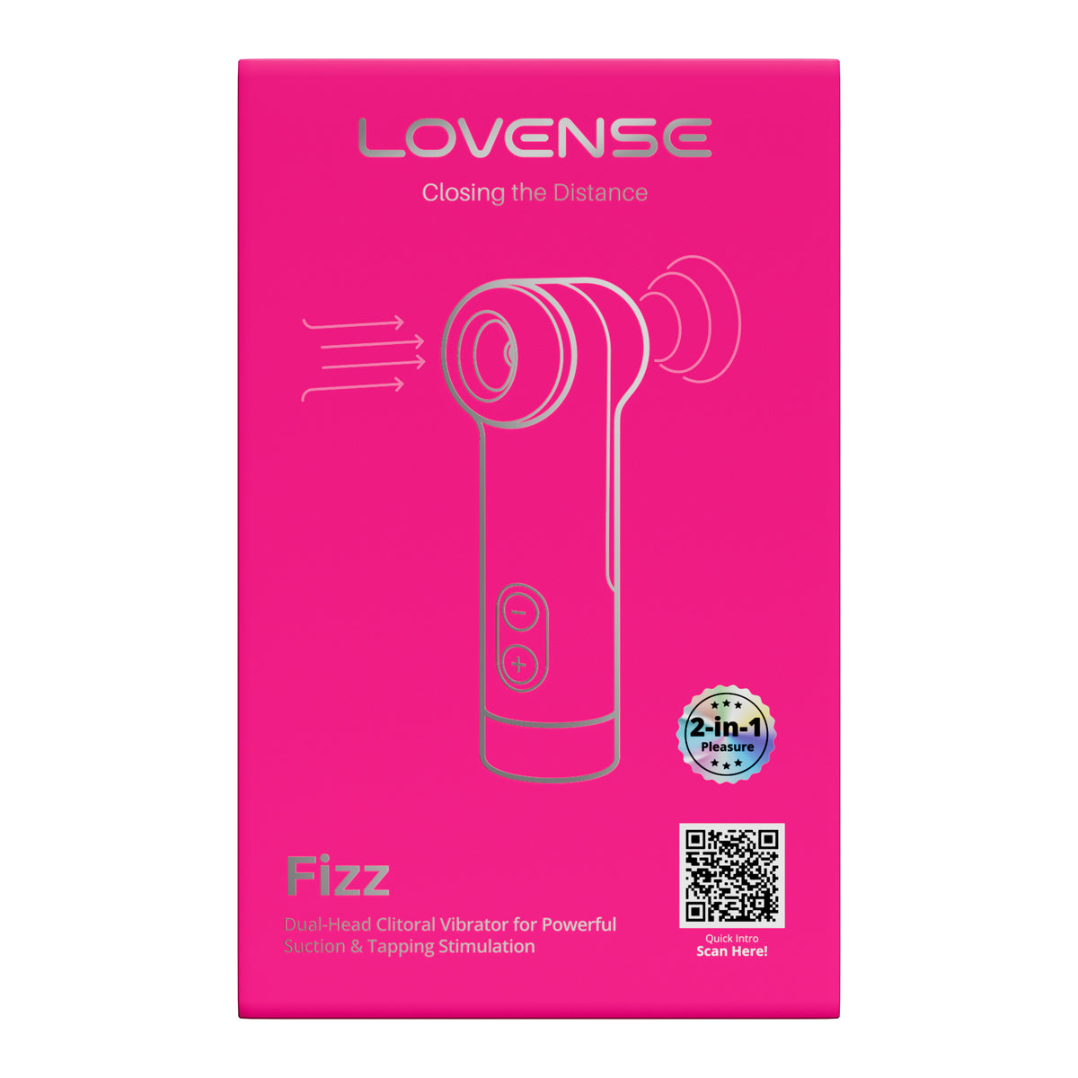 Lovense Fizz Dual-Head Suction & Tapping Clitoral Vibrator
