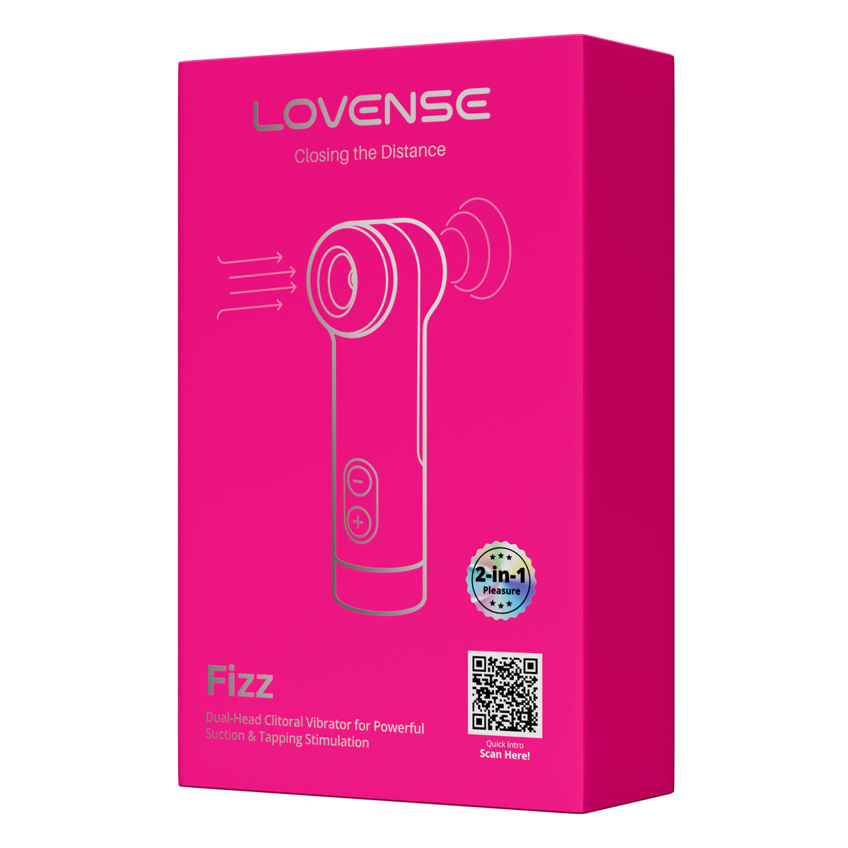 Lovense Fizz Dual-Head Suction & Tapping Clitoral Vibrator
